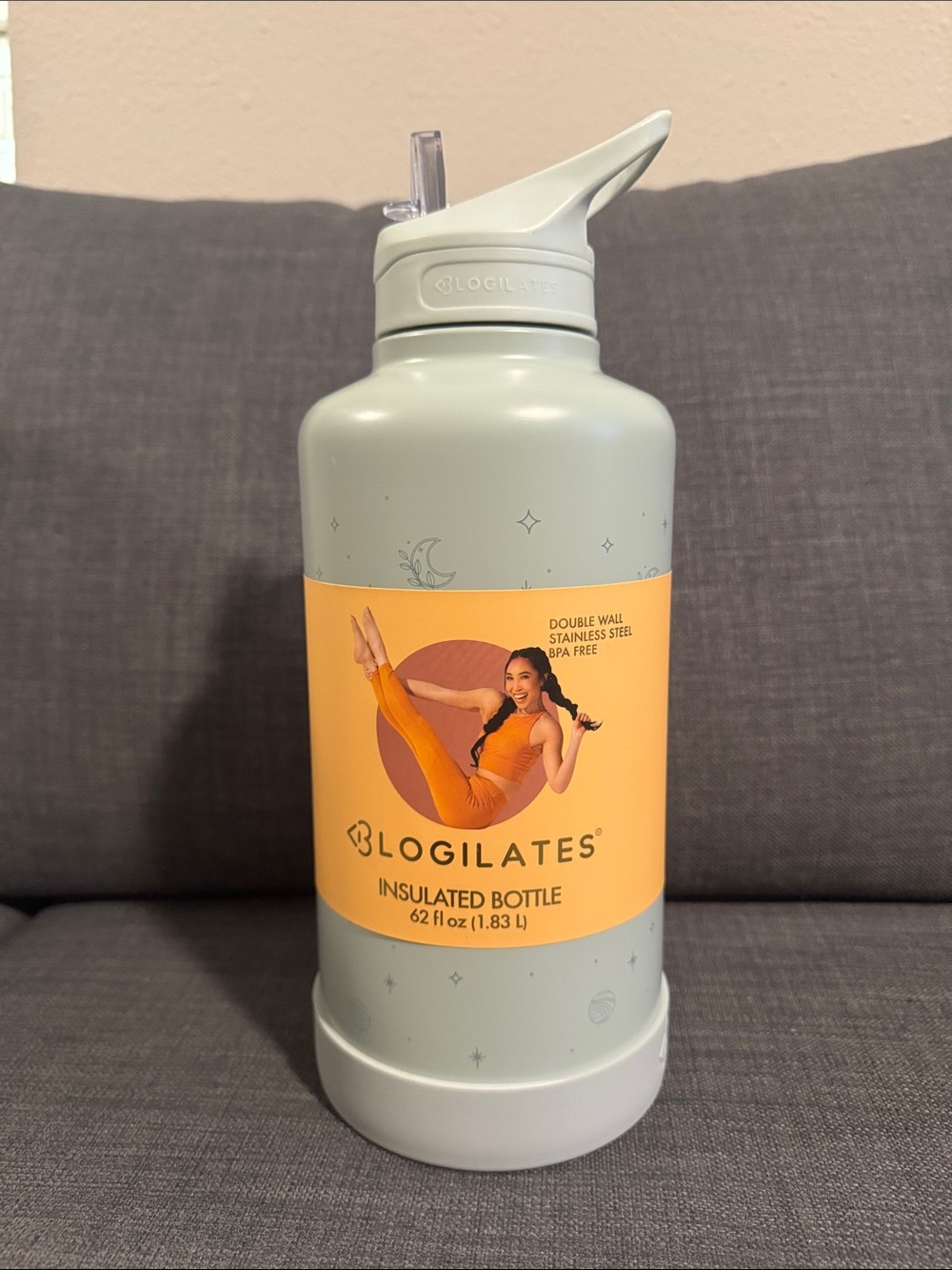 Blogilates Insulated Water Bottle 62oz